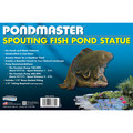Pondmaster Fish Spouting Pond Statue, Cast in Resin, Coated Brass Brbd Fittings 03770